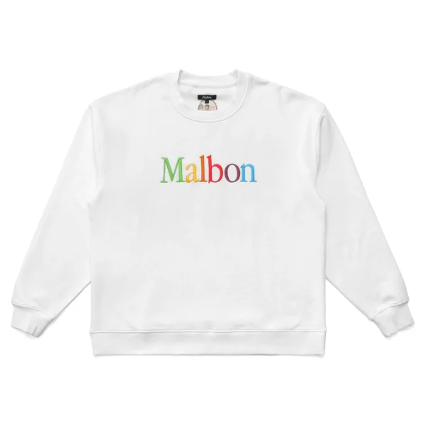 MALBON X BEAMS RAINBOW CREWNECK