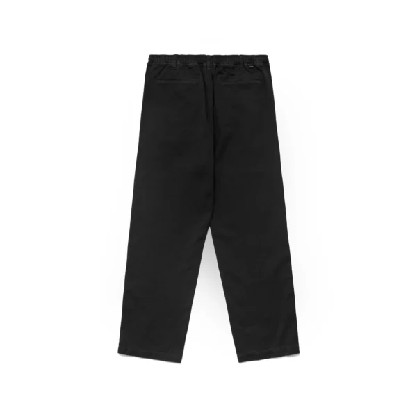 WASHED COTTON TWILL CROPPED CHINO IRON BLACK PANT 2