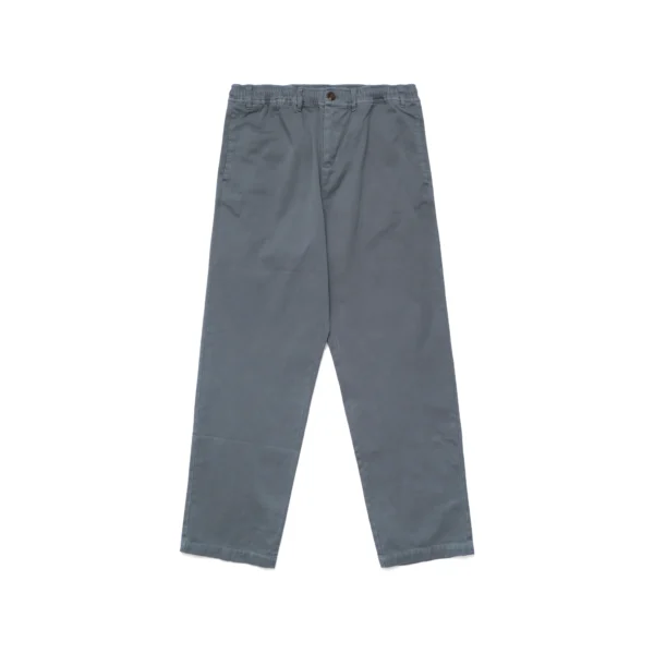 WASHED COTTON TWILL CROPPED CHINO SEAPORT BLUE PANT