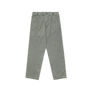 Washed Cotton Twill Cropped Chino Pant