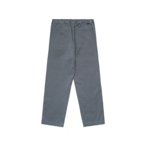 Washed Cotton Twill Cropped Chino Seaport Blue Pant